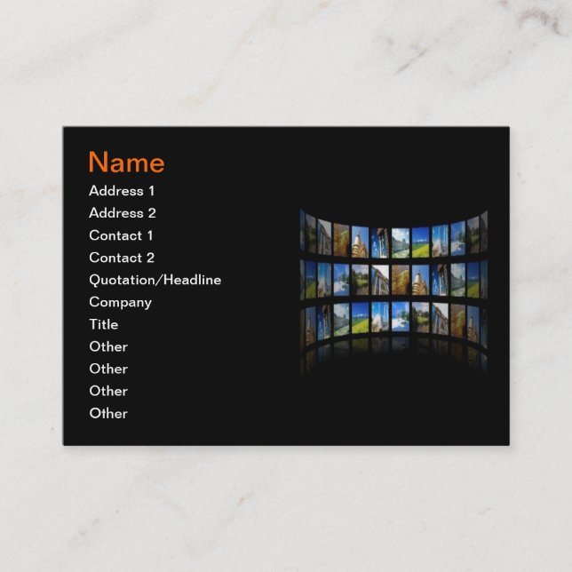 Photojournalist Business Card (Front)
