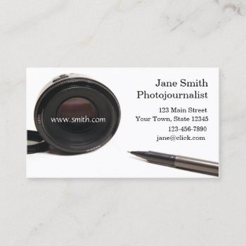 Photojournalist Business Card by StarStock at Zazzle