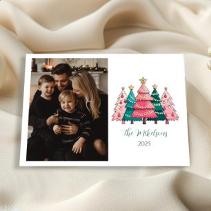 PhotoPink Forest Christmas Holiday Card