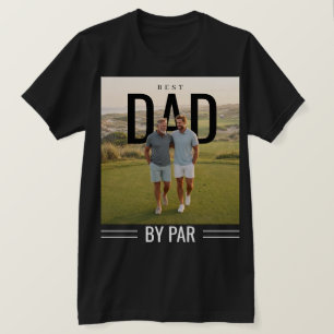 PhotoPop Best Dad By Par Custom Photo T-Shirt