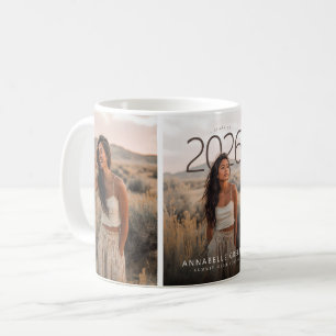 PhotoPop Class of 2026 Dual Photo Graduation Keeps Coffee Mug