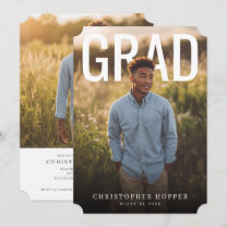 PhotoPop Contemporary Graduation Party Invitation
