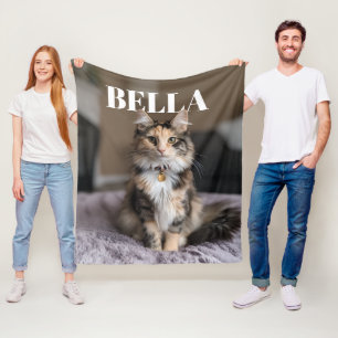 PhotoPop Custom Pet Photo Fleece Blanket