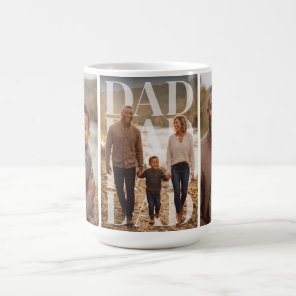 PhotoPop Dad 3 Photo Family Collage Coffee Mug