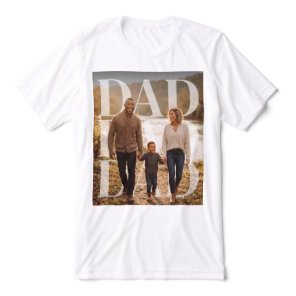 PhotoPop Dad Custom Family Photo Tri-Blend Shirt