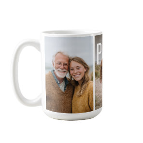 PhotoPop Love You So Much Papa Photo Collage Coffee Mug