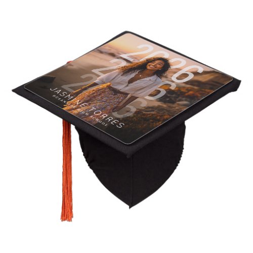 PhotoPop Minimal Year Overlay Graduation Cap Topper