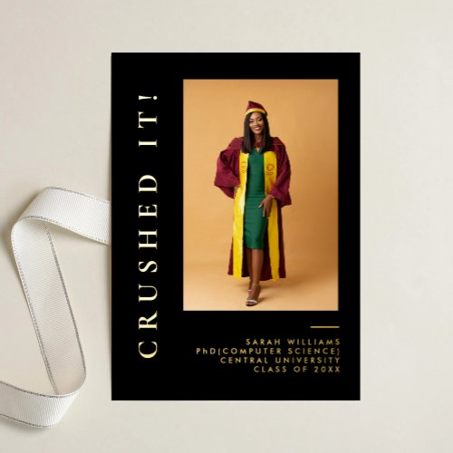 PhotoPop Modern Minimal Sleek Grad Announcement