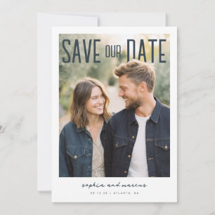 PhotoPop Save Our Date Modern Design Save The Date
