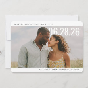 PhotoPop Save the Date Clean Design