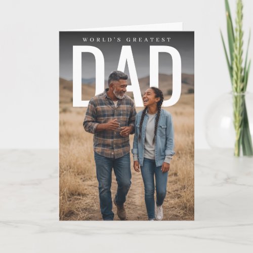 PhotoPop Worlds Greatest Dad Card