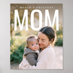 PhotoPop Worlds Greatest Mom Custom Photo Poster