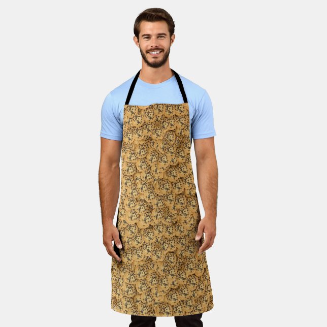 Photorealistic Chocolate Chip Cookie Apron (Worn)