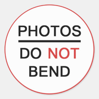 Photos Do Not Bend Sticker