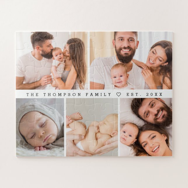 Photos Gallery Family Collage Personalized large Jigsaw Puzzle (Horizontal)