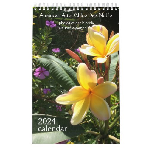 photos of Chloes art studio garden 2024 Calendar