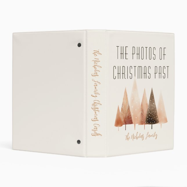 Photos Of Christmas Past Custom Holiday Mini Binder (Background)