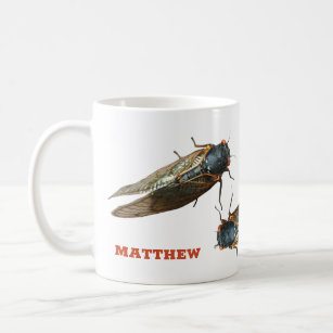 Photos of Cicadas Bugs, Insects Personalized Coffee Mug