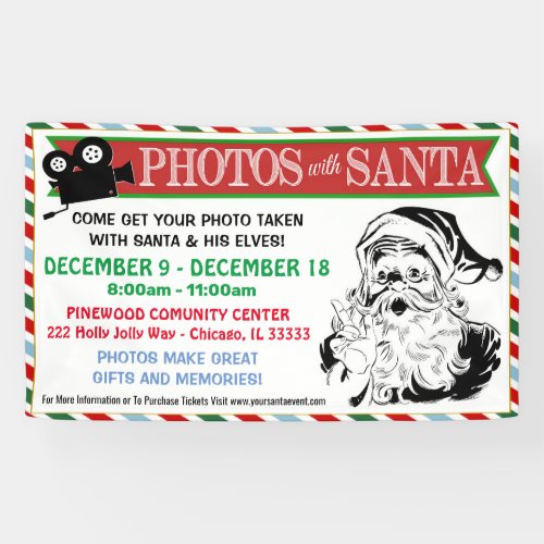 Photos With Santa Banner