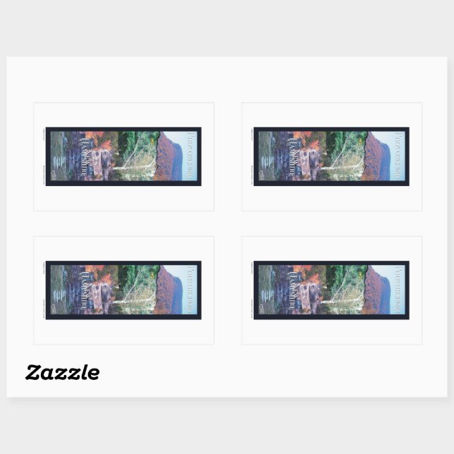 Photoscenic New Hampshire Rectangular Sticker (Sheet)