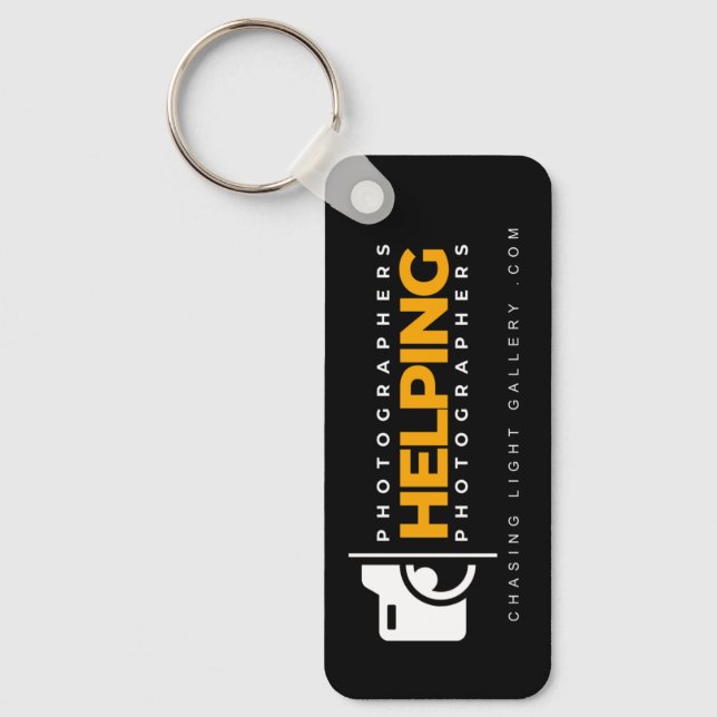 'PHP' Logo | Rectangle Keychain  (Front)
