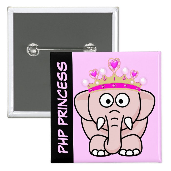 PHP Princess Women in Open Source Web Development Pins