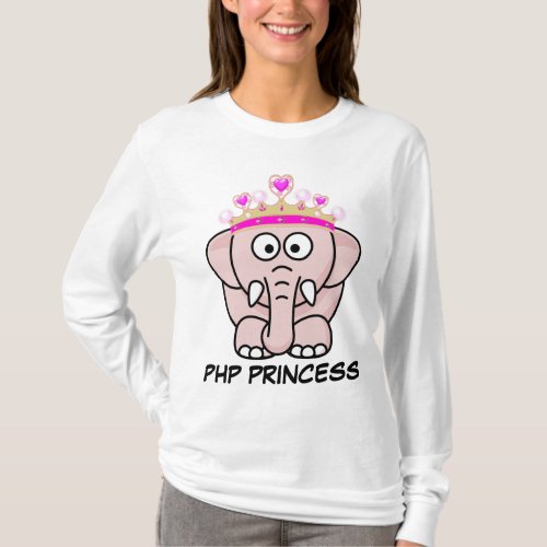 PHP Princess Women in Open Source Web Development T_Shirt