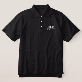 PHP programmer Embroidered Polo Shirt
