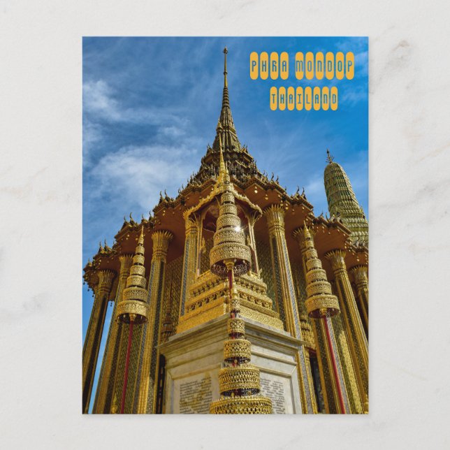 Phra Mondop in Grand Palace Postcard (Front)