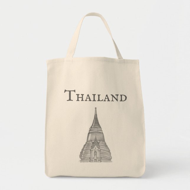Phra Si Rattana Chedi, Bangkok, Thailand Tote Bag (Front)