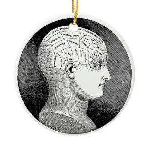 Phrenology Ceramic Ornament