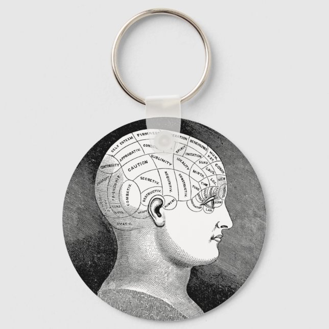 Phrenology Keychain (Front)
