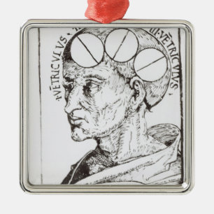 Phrenology Metal Ornament