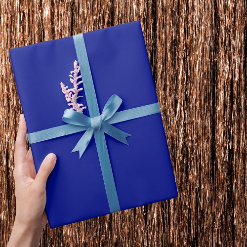 Phthalo Blue Solid Color Wrapping Paper