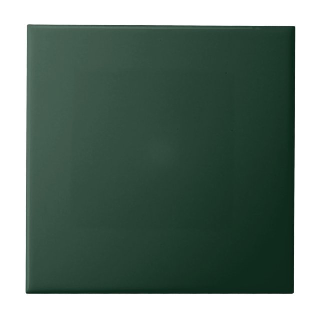 Phthalo Green Solid Color Ceramic Tile (Front)