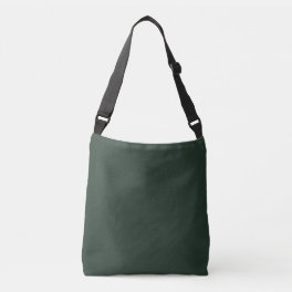 Phthalo Green Solid Plain Color Crossbody Bag