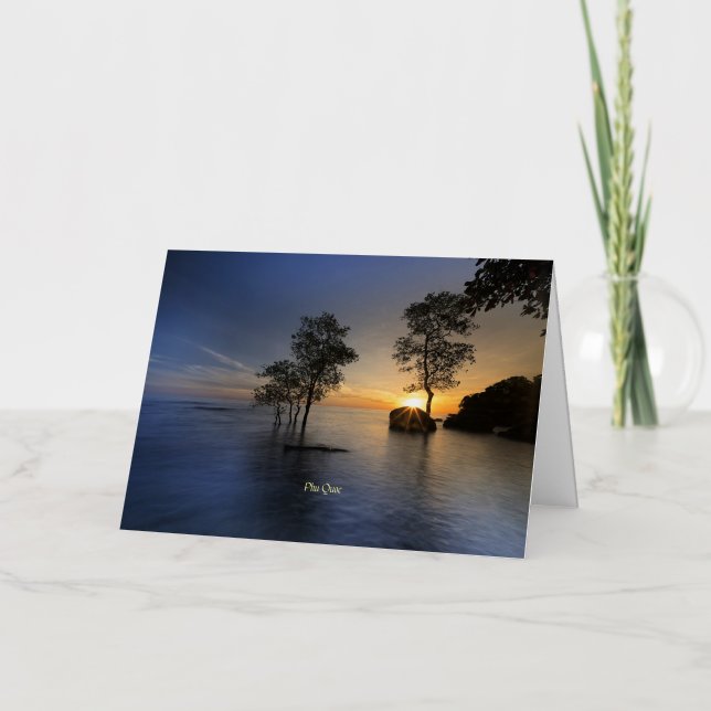 Phu Quoc Island, Vietnam Foil Greeting Card (Front)