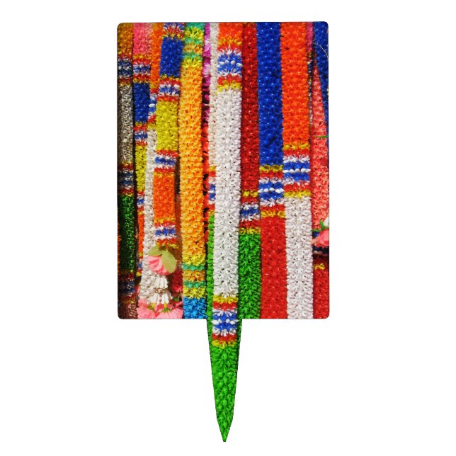 Phuang Maalai - Thai Floral Garland Cake Topper (Front)