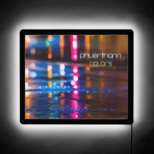 Phuerthann Colors Album Cover LED Sign