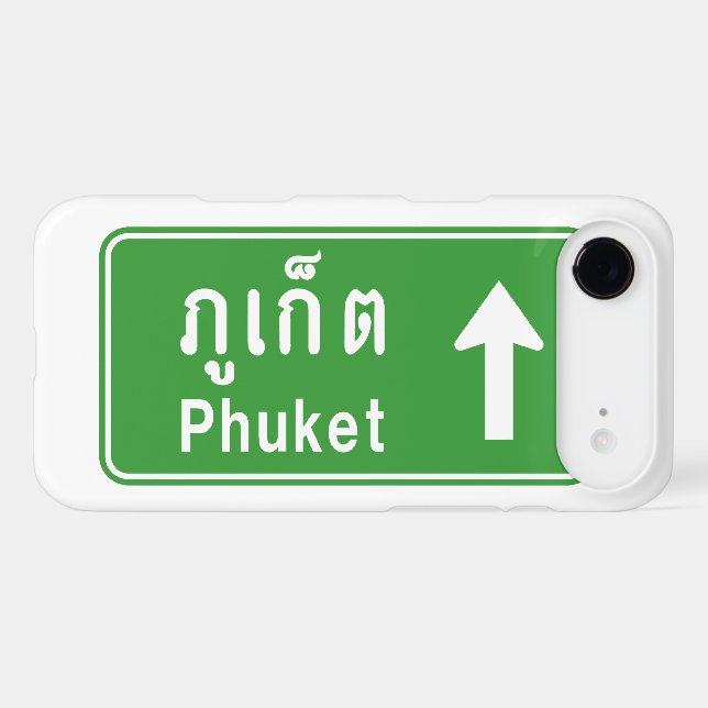 Phuket Ahead ⚠ Thai Highway Traffic Sign ⚠ Case-Mate iPhone Case (Back (Horizontal))