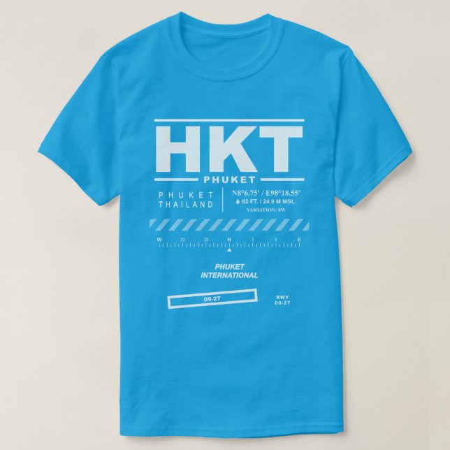 Phuket International Airport HKT T-Shirt (Design Front)