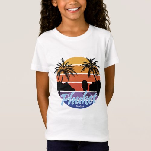 Phuket Kids T_Shirt Phuket Thailand Girl T_Shirt