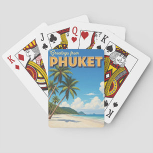 Phuket Patong Beach Thailand Travel Poker Cards