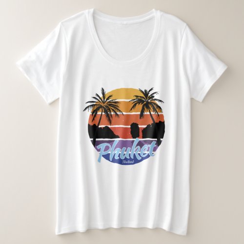 Phuket Plus Size T_Shirt Phuket Thailand Womens Plus Size T_Shirt