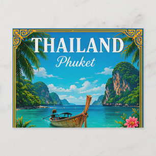 🌴 Phuket Thailand Beach Memory From Island Trip  Postcard