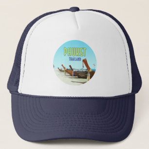 Phuket Thailand Tropical Beach Vintage Trucker Hat