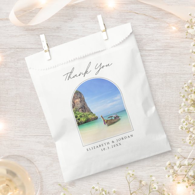Phuket Wedding Favor Thailand Thank You Bag (Clipped)