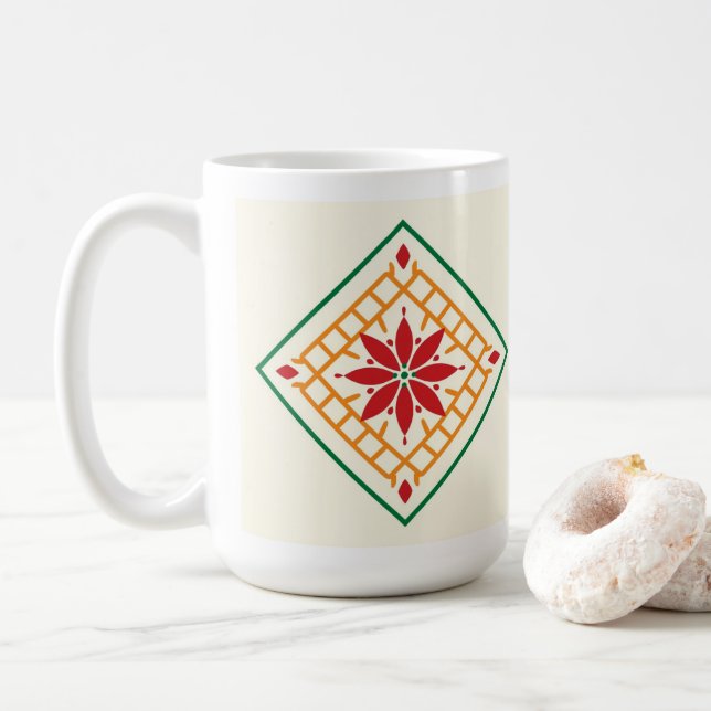 Phulkari Star Mug (With Donut)