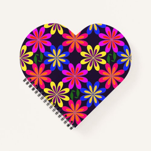 Phunktanicals by Mimma Heart Shaped Notebook