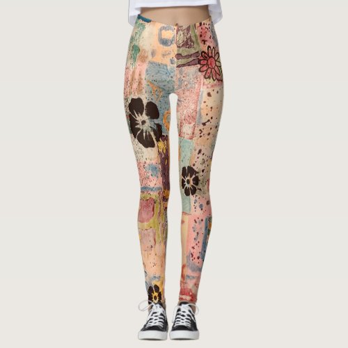 Phunky Phlowers Womens Leggings